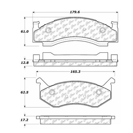 CENTRIC PARTS Centric Premium Pads, 300.01230 300.01230